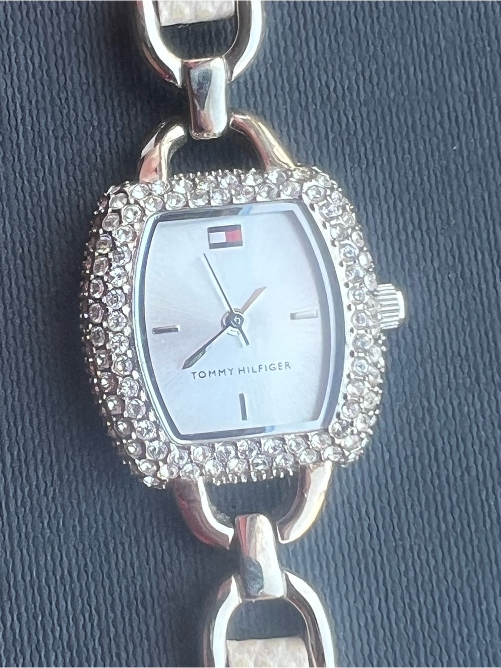 Tommy Hilfiger Silver Crystal Accent Women's Watch - Silver